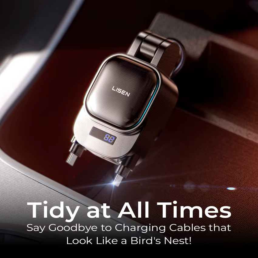Updated LISEN Retractable Car Charger