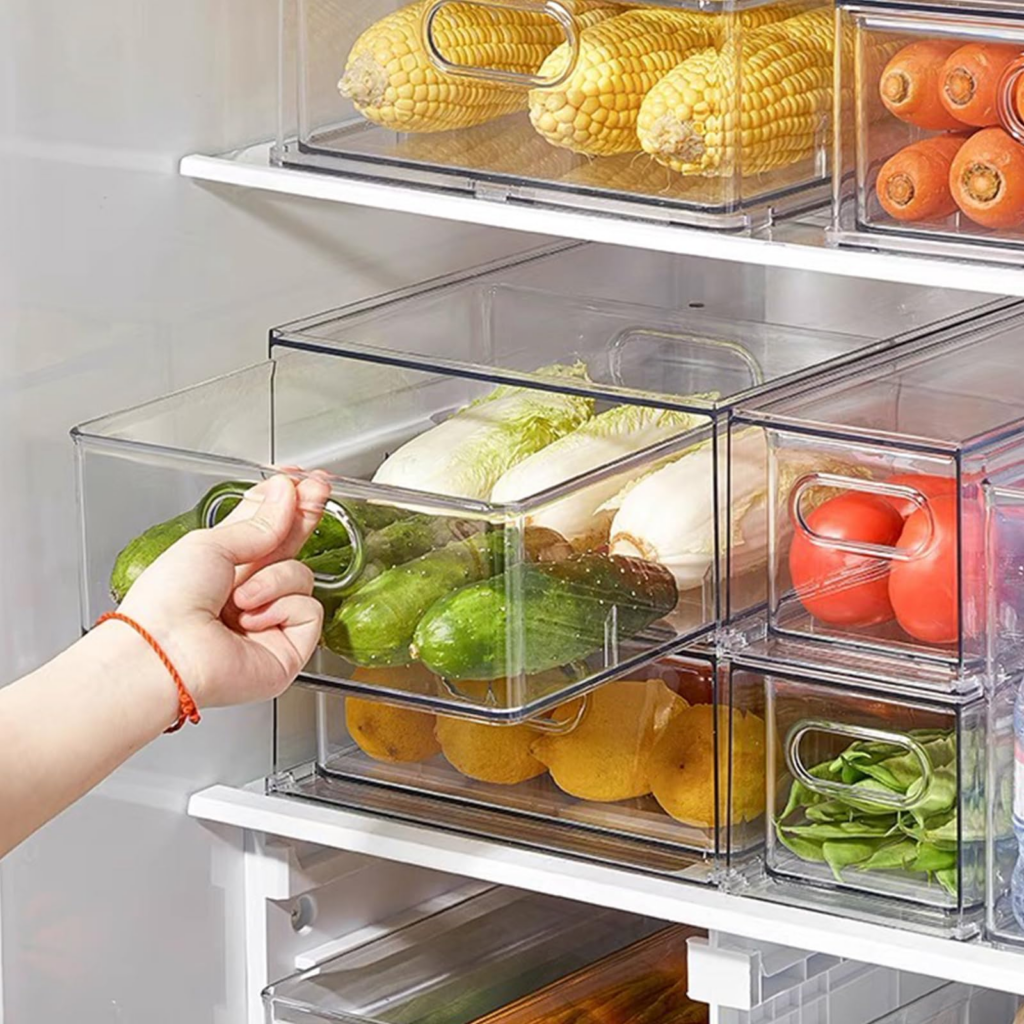 Pull Out Fridge Organizer Drawer
